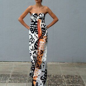 Diane von Furstenberg Printed Beach Cover Up Size P
